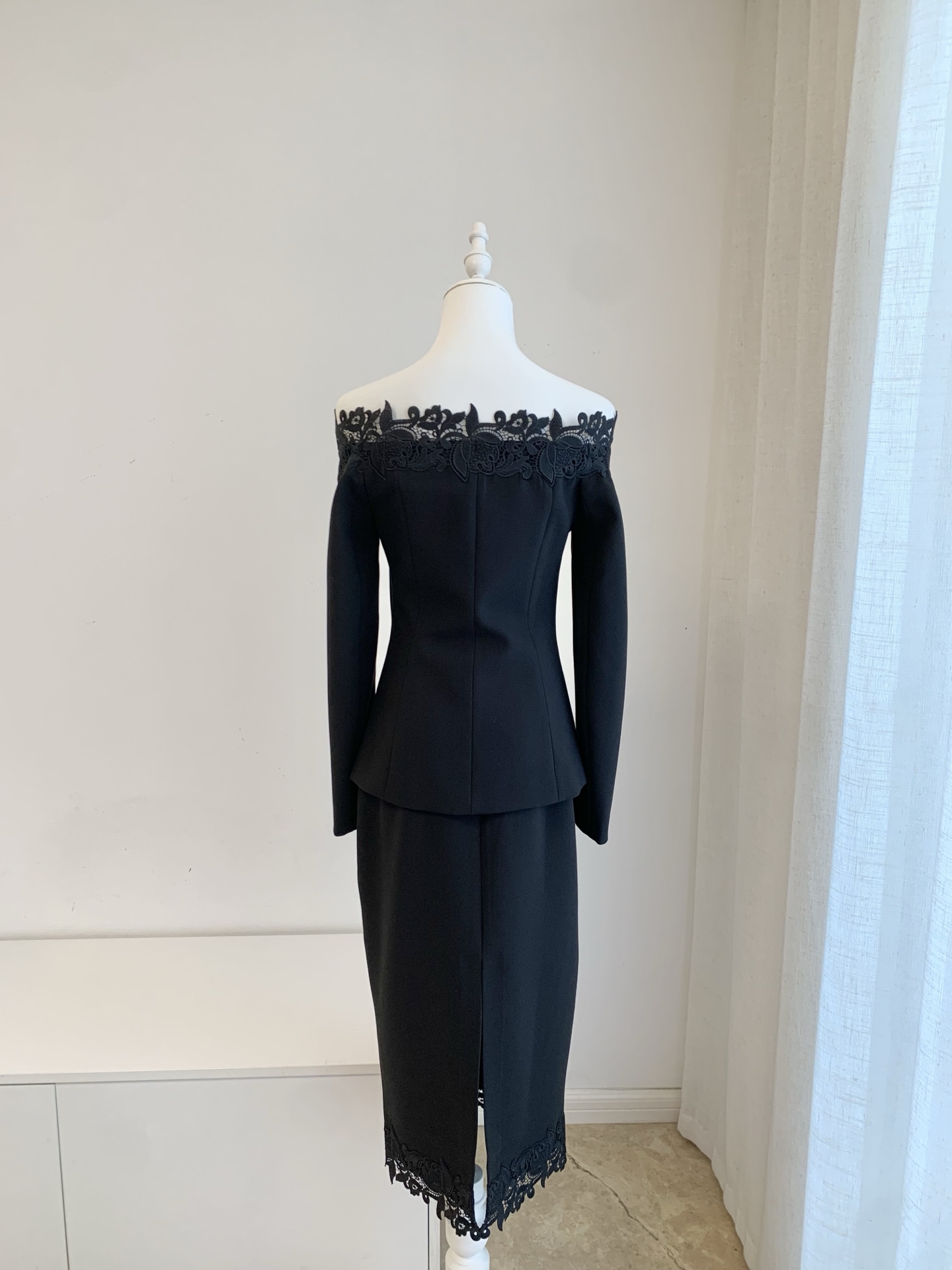 Women Floral Embroidery Black  - Midi Skirt Floral recension och pris
