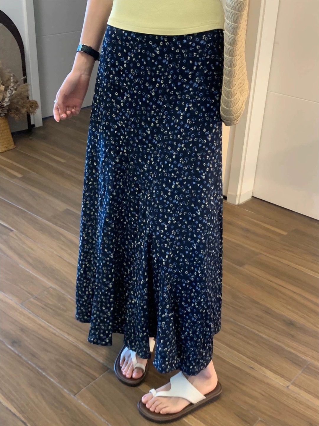 plus Size Floral Print A-Line  - Midi Skirt Floral recension och pris