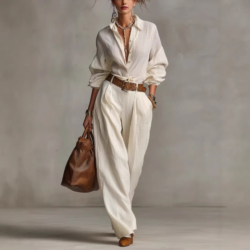 Spring Summer Temperament Soli - Linen Pant Wide recension och pris