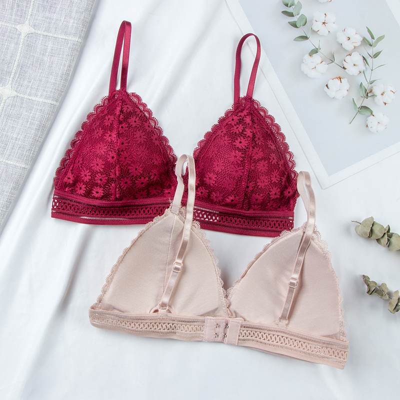 Sexy Floral Lace Bra Top For W - Bralette Triangle Set recension och pris