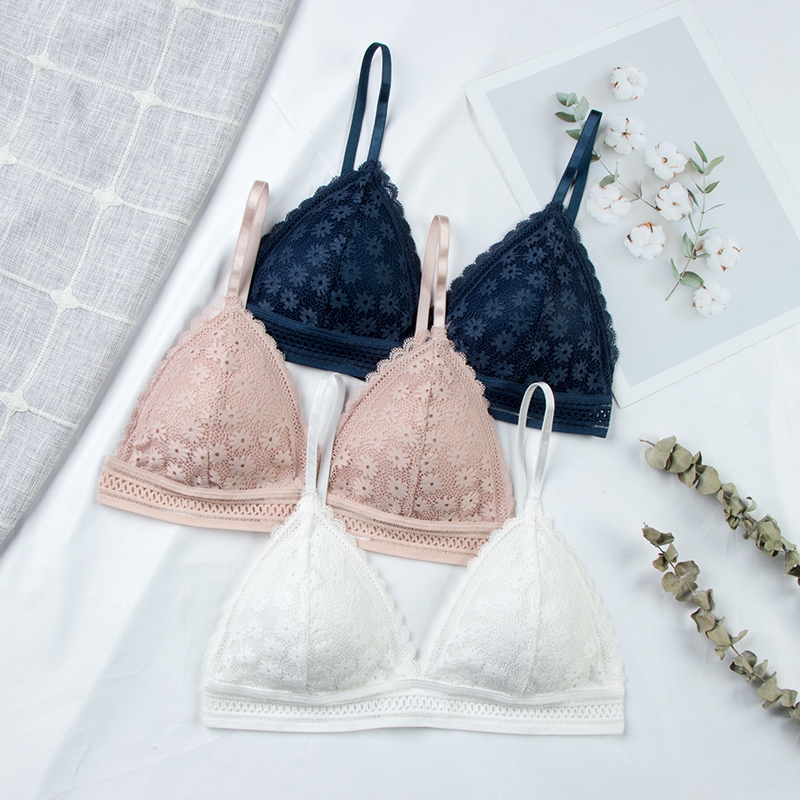 Sexy Floral Lace Bra Top For W - Bralette Triangle Set recension och pris