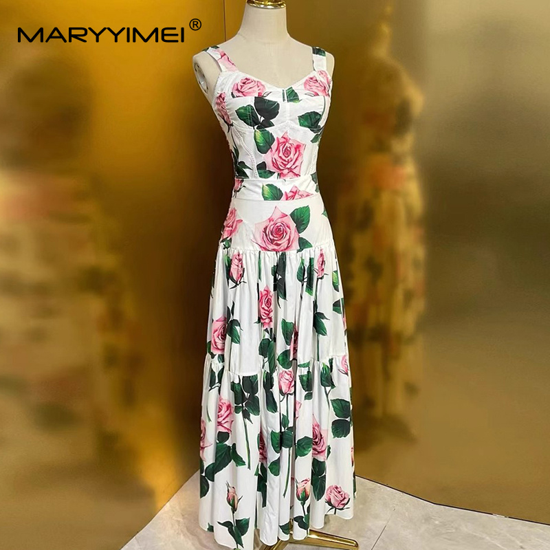 MARYYIMEI Floral-Print Pleated - Romper Floral Print recension och pris