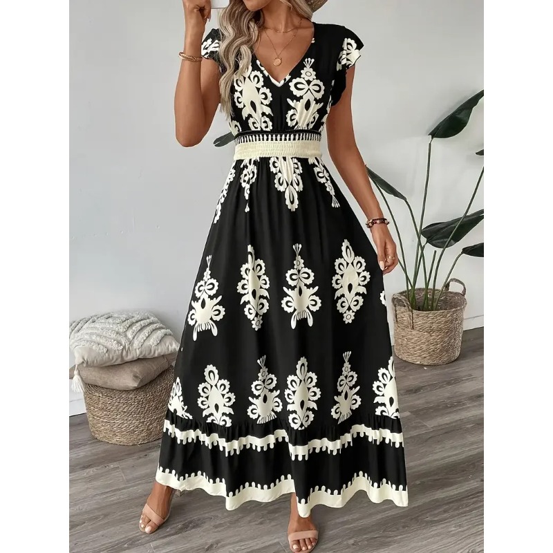 Plus Size New Women Fashion Fl - Romper Floral Print recension och pris