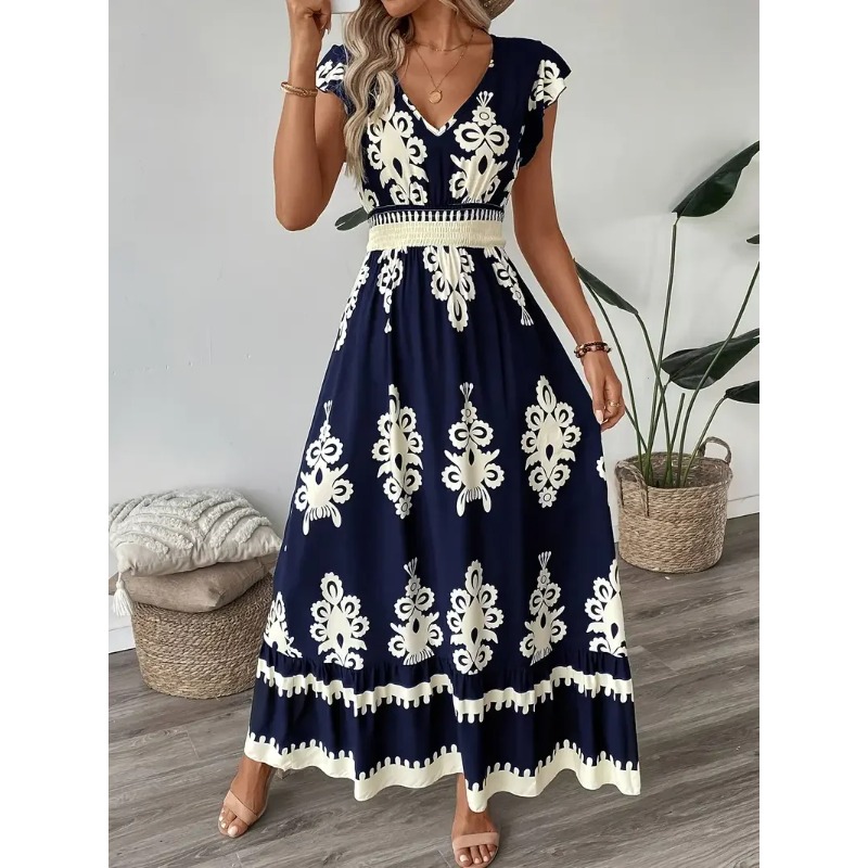 Plus Size New Women Fashion Fl - Romper Floral Print recension och pris