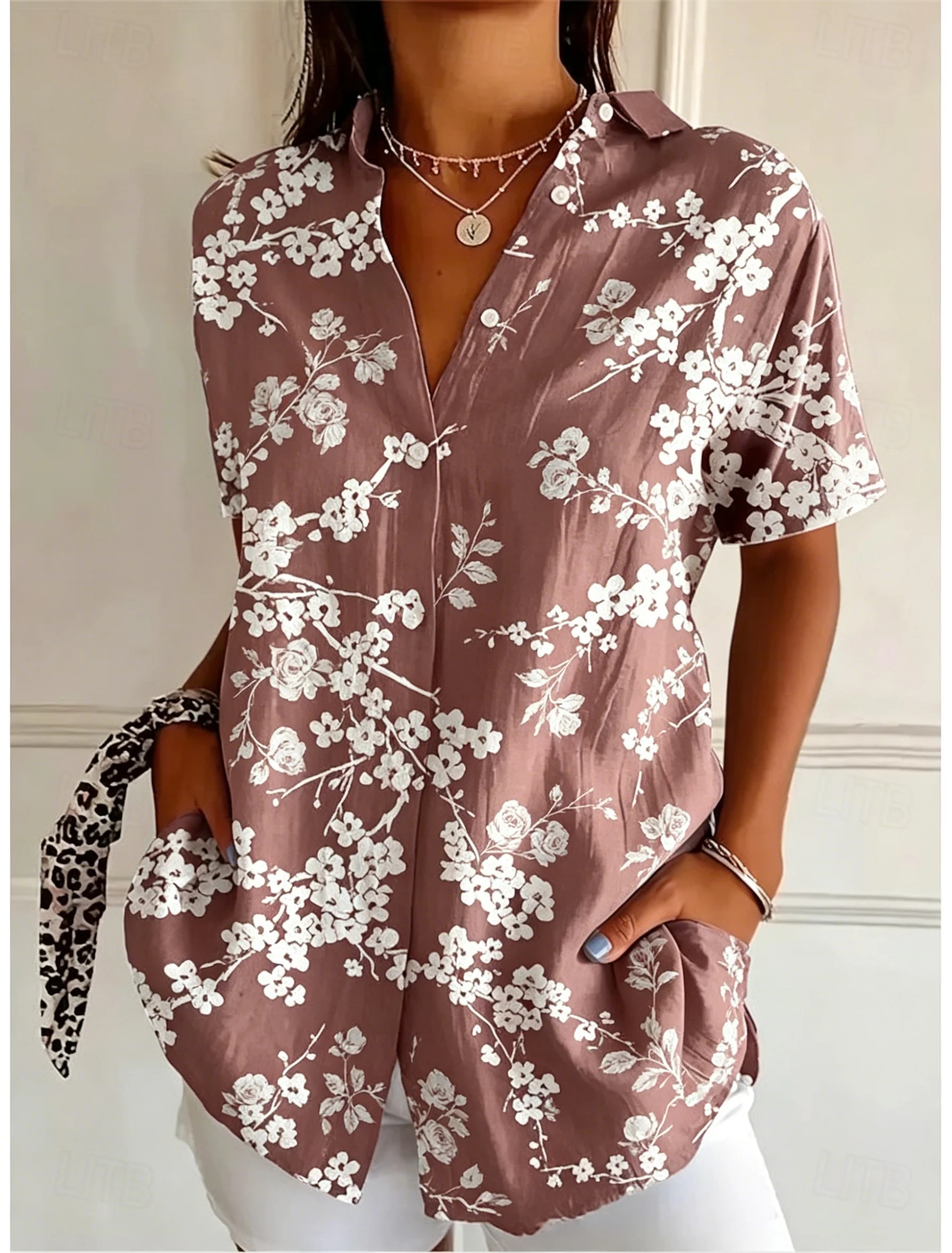 Women's Short Sleeve Floral Pr - Romper Floral Print recension och pris