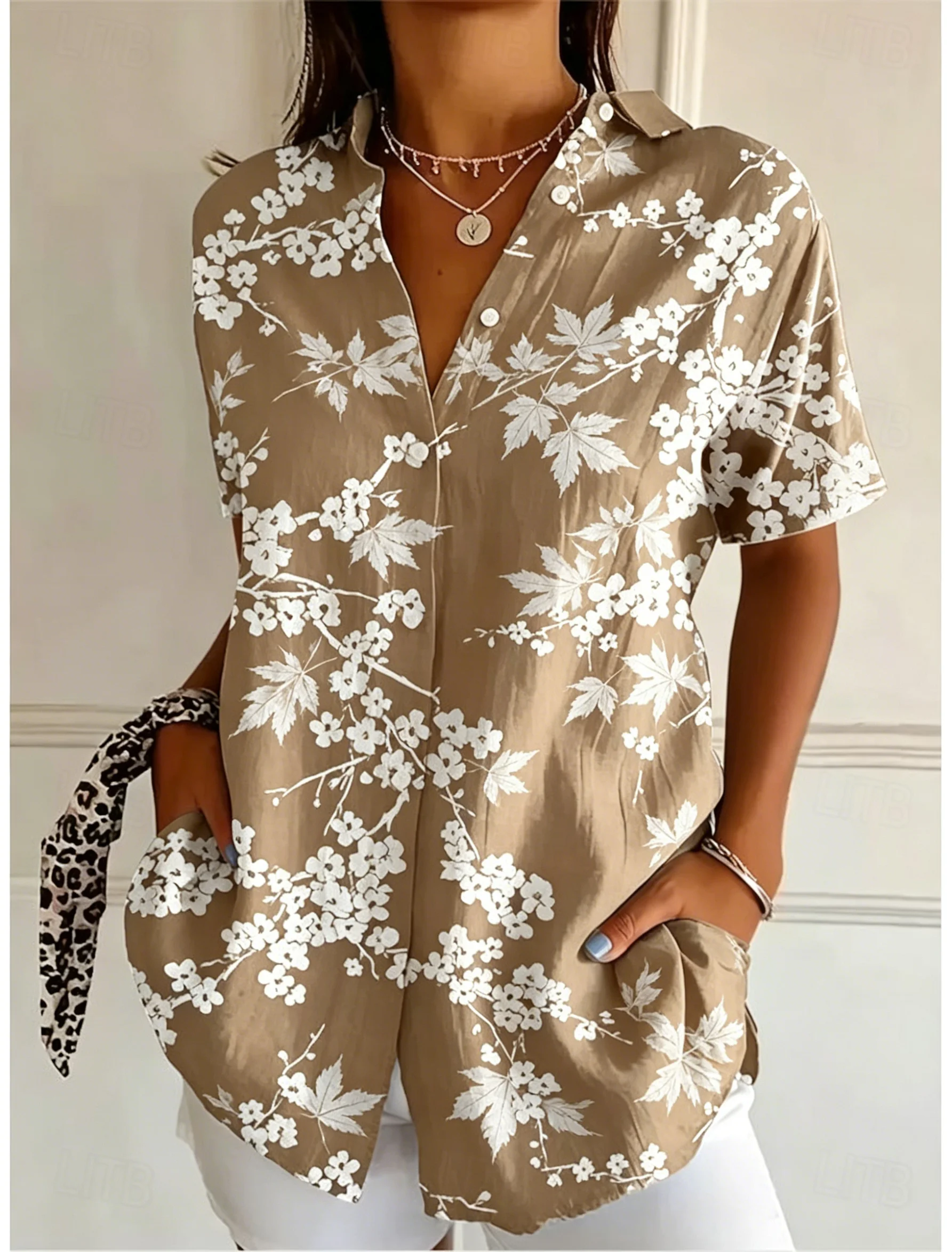 Women's Short Sleeve Floral Pr - Romper Floral Print recension och pris